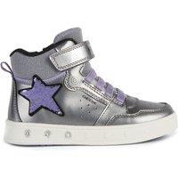 Kids Skylin LED Breathable High Top Trainers with Touch 'n' Close Fastening
