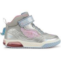 Kids Inek LED Breathable High Top Trainers with Touch 'n' Close Fastening
