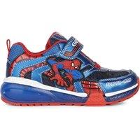 Kids Bayonic x Spiderman LED Breathable Trainers with Touch 'n' Close Fastening