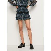 Floral Print Mini Skirt