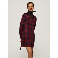 Checked Mini Shirt Dress