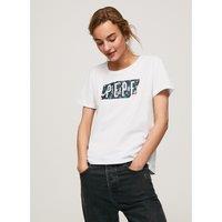 Logo Print Cotton T-Shirt with Short Sleeves and Crew Neck