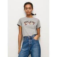 Logo Print Cotton T-Shirt with Short Sleeves