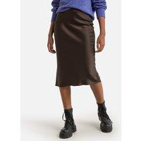 Recycled Satin Straight Skirt