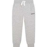 Logo Print Joggers in Cotton Mix