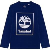 Logo Print Cotton T-Shirt with Long Sleeves