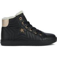 Kids Kathe Breathable High Top Trainers with Faux Fur Lining