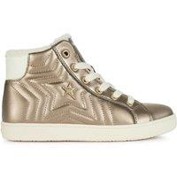 Kids Kathe Breathable High Top Trainers with Faux Fur Lining