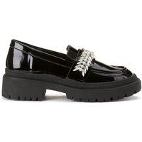 Henri Patent Leather Loafers with Jewelled Detail