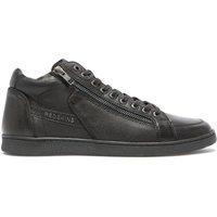 Dynamic High Top Trainers in Leather