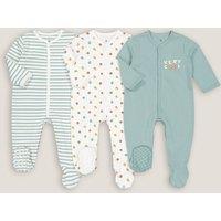 Pack of 3 Newborn Bodysuits in Cotton