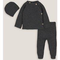 Top, Trousers and Hat Outfit in Wool Mix