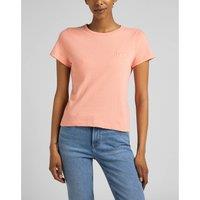 Embroidered Logo Cotton T-Shirt with Short Sleeves and Crew Neck