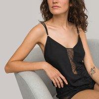 Jersey Short Pyjamas with Lace Panel