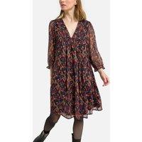 Printed V-Neck Mini Dress