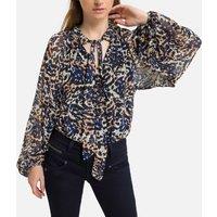 Leopard Print Blouse with Pussy Bow