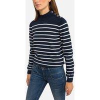 Breton Striped Jumper with High Neck