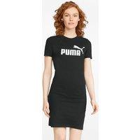 Logo Print Mini Dress in Cotton with Short Sleeves
