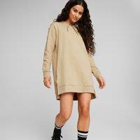Her Cotton Sweatshirt Dress with Hood