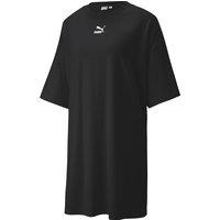 Logo Print Cotton Dress with Short Sleeves