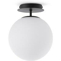 Atea Opaline Glass & Metal Ceiling Light