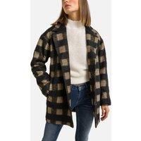 Checked Tailored Collar Coat