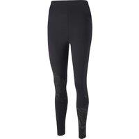 Tight Cropped Running Leggings with Graphic Print and High Waist