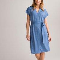 Mid-Length Shift Dress in Graphic Print