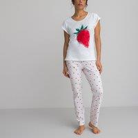 Strawberry Print Cotton Pyjamas
