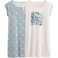 Pack of 2 Nightshirts in Cotton