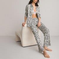 Zebra Print Satin Pyjamas