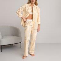 Les Signatures - Striped Cotton Oversize Pyjamas