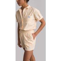 Cotton Poplin Short Pyjamas in Striped Print