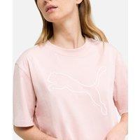 Her Embroidered Logo T-Shirt in Cotton and Regular Fit