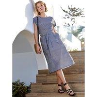 Gingham Full Midi Dress
