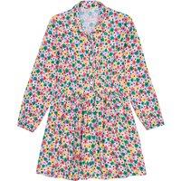 Multicolour Floral Print Dress with Long Sleeves