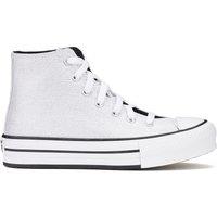 Kids All Star Eva Lift Millennium Glam Leather High Top Trainers