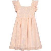 Sleeveless Ruffled Dress in Cotton Mix