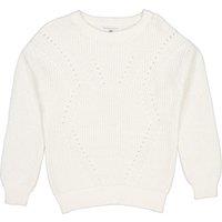 Cotton Crew Neck Jumper in Fine Knit