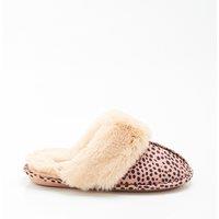Thermolactyl Memory Foam Mules in Leopard Print