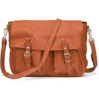 Maxi Math Reversible Satchel in Leather