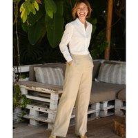 Cotton Broderie Anglaise Shirt with Long Sleeves