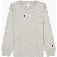 Embroidered Logo Cotton T-Shirt with Long Sleeves
