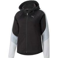 Evostripe Logo Print Hoodie in Cotton Mix with Zip Fastening