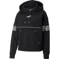 Power Safari Hoodie with Logo Print and Central Pocket in Cotton Mix