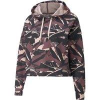 Modern Sport Short Hoodie in Printed Cotton Mix
