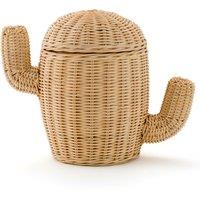 Torci Rattan Cactus Basket with Lid