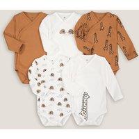 Pack of 5 Newborn Bodysuits with Long Sleeves