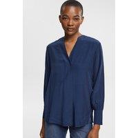 Draping V-Neck Blouse