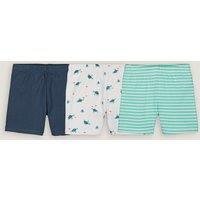 Pack of 3 Shorts in Cotton
